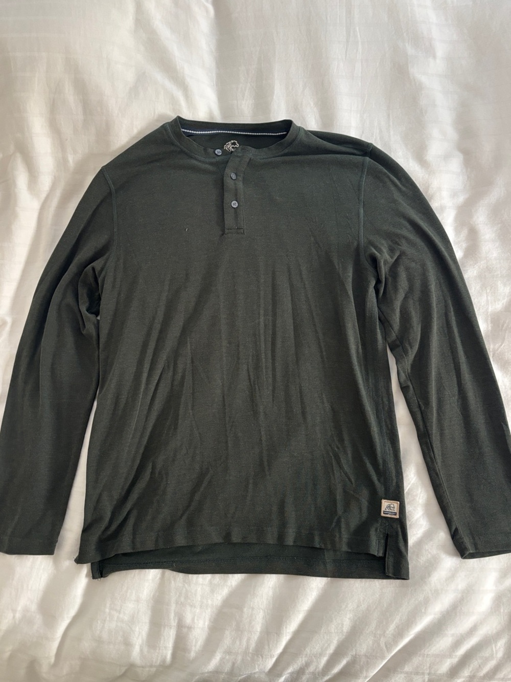 Surfside Supply Dark Green Long-Sleeve Henley